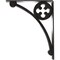 Ekena Millwork Crawley Wrought Iron Bracket, (Triple center brace), Antiqued Pewter 2"W x 10"D x 12"H BKTM02X10X12TCRAPW - alternate 3